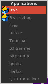 Bwb right-click menu